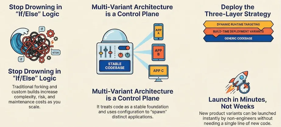 ConfigBee Variant Management and Multi-Tenant Application Runtime Controls
